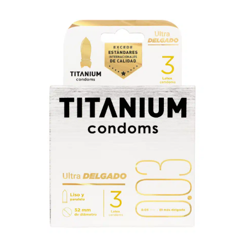 TITANIUM CONDON ULTRA DELGADO X 3